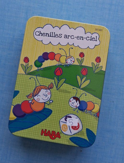 Jeu chenilles arc-en-ciel