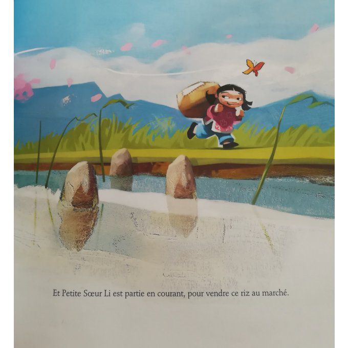 Les trois grains de riz : un livre pour enfants sur le partage, la  solidarité et l'amitié