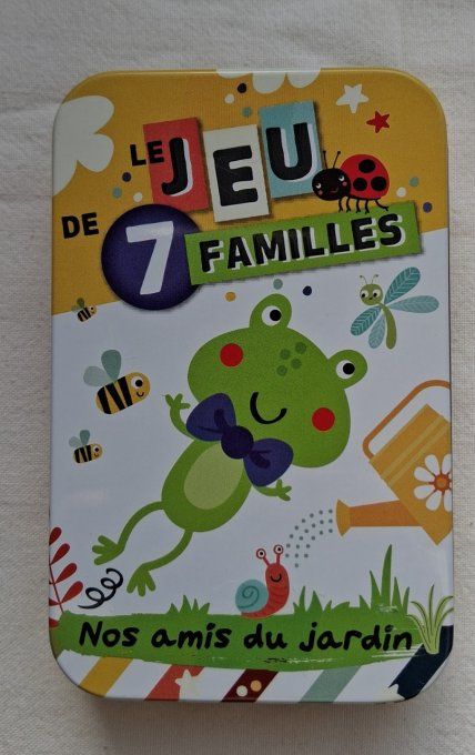 Jeu de 7 familles nos amis du jardin