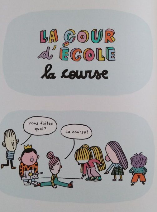 La cour d'école, aujourd'hui la course