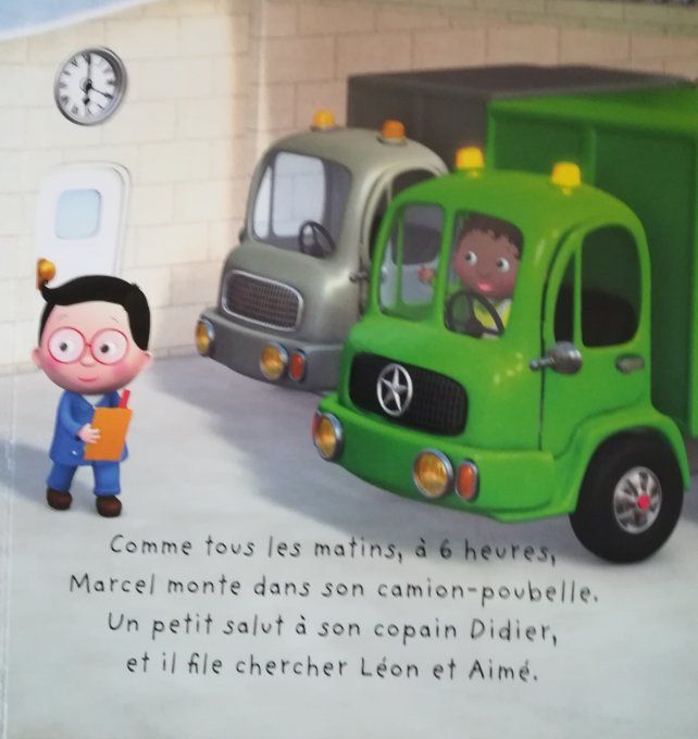 Le camion poubelle de Marcel, p'tit garçon