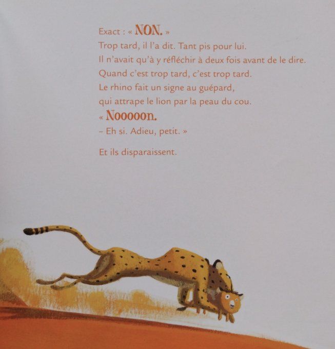 Le lion qui disait toujours non, mamie poule raconte