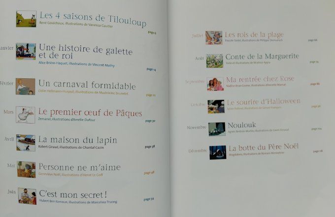 Le Père Castor raconte ses histoires à lire tout au long de l'année