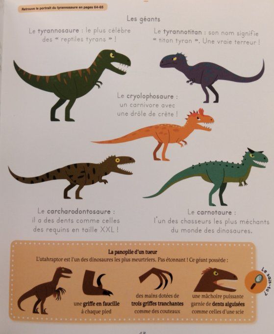 Encyclopédie des petits les dinosaures