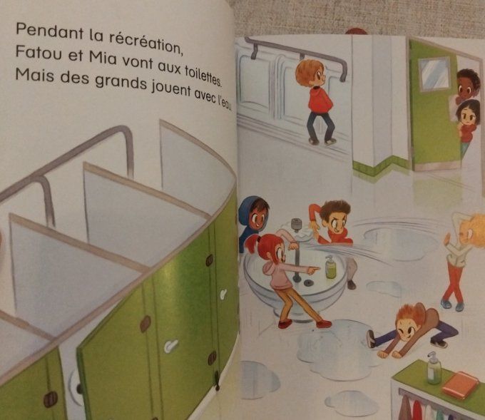 Je suis en CP les toilettes de l'école