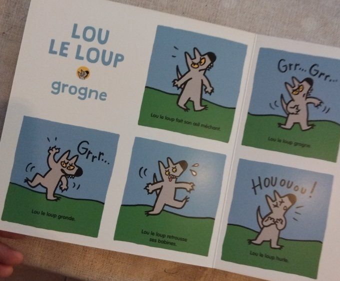 Lou le loup un p'tit loup grognon comme tout