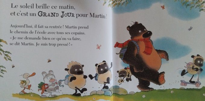 Martin va à l'école