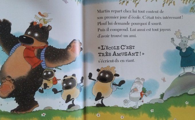 Martin va à l'école