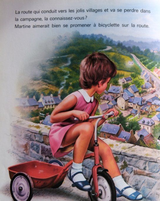 Martine fait de la bicyclette 