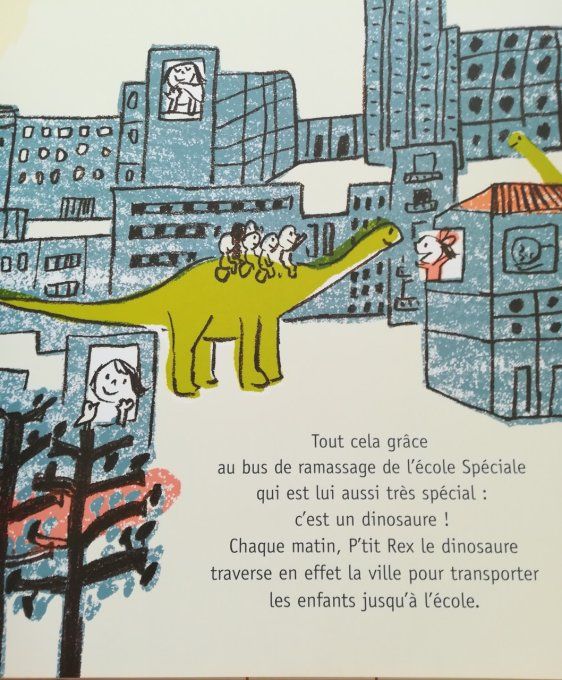 Nous, on va à l'école en dinosaure !