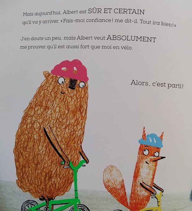 Oscar et Albert, Oscar apprend à faire du vélo